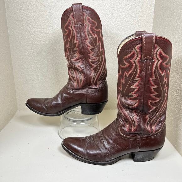 Justin Western Cowboy Boots - brown- size 10.5D - excellent condition - Picture 1 of 10
